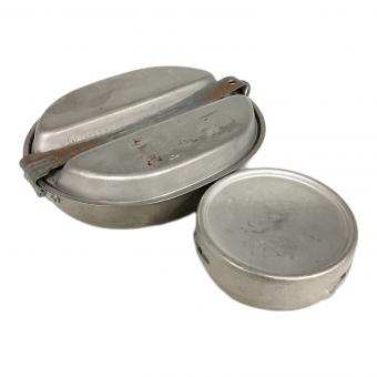 US軍 (ユーエスグン) メスキットパン・フードキャニスターセット アウトドア食器 シルバー