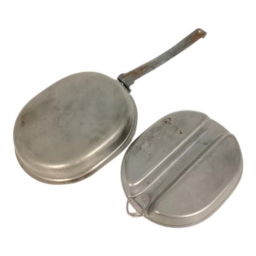 US軍 (ユーエスグン) メスキットパン・フードキャニスターセット アウトドア食器 シルバー