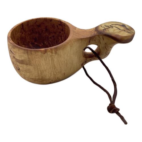 pahkataide (パッカタイデ) カーリーバーチ＆ヘラジカの角 アウトドア食器 トラウト ククサカップ