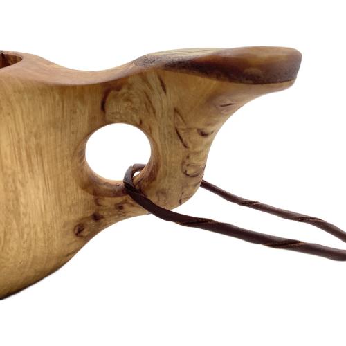 pahkataide (パッカタイデ) カーリーバーチ＆ヘラジカの角 アウトドア食器 トラウト ククサカップ