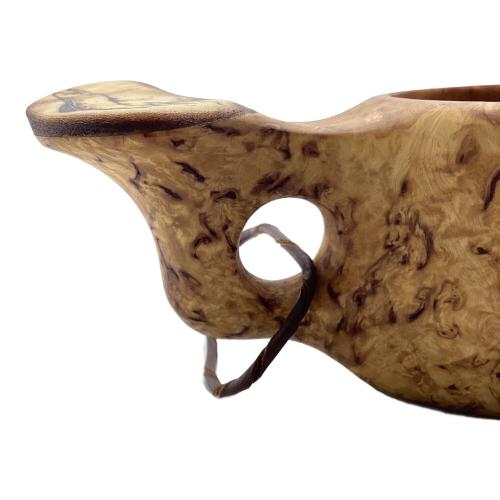 pahkataide (パッカタイデ) カーリーバーチ＆ヘラジカの角 アウトドア食器 トラウト ククサカップ