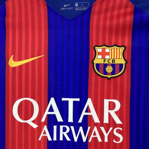 FCバルセロナ (エフシーバルセロナ) サッカーユニフォーム 776850-415 16/17 ユニフォーム ホーム 半袖 レプリカ SIZE M ブルー