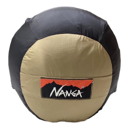 NANGA (ナンガ) マミー型シュラフ(ダウン) ストレージバッグ付 コヨーテ×ブラック オーロラ900