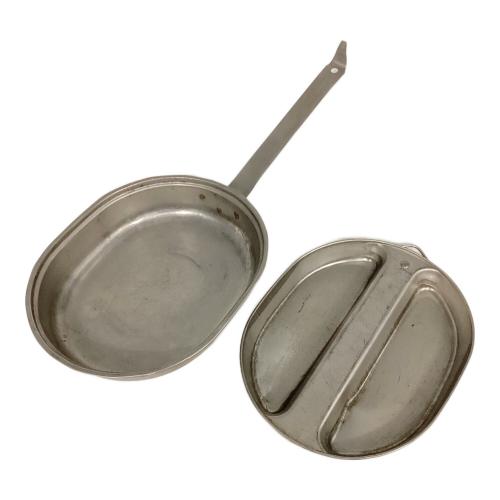 US軍 (ユーエスグン) メスキットパン・フードキャニスターセット アウトドア食器 シルバー