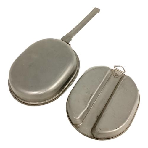 US軍 (ユーエスグン) メスキットパン・フードキャニスターセット アウトドア食器 シルバー
