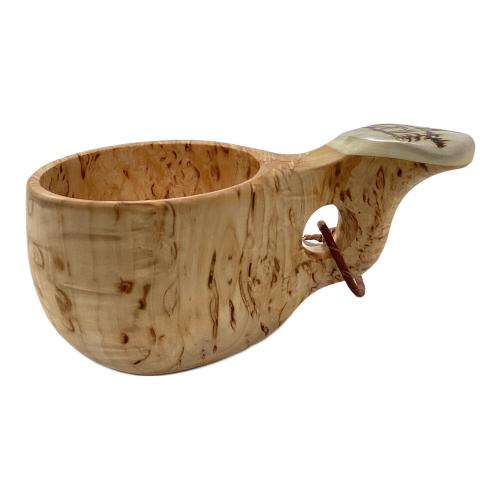 pahkataide (パッカタイデ) カーリーバーチ＆ヘラジカのツノ アウトドア食器 ククサカップ