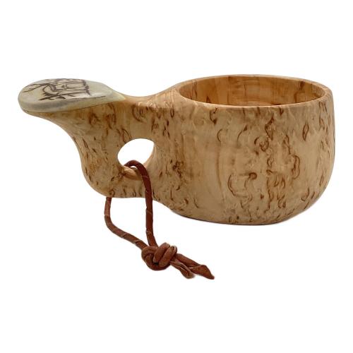 pahkataide (パッカタイデ) カーリーバーチ＆ヘラジカのツノ アウトドア食器 ククサカップ