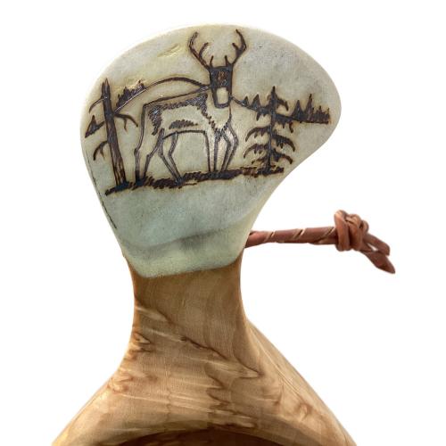 pahkataide (パッカタイデ) カーリーバーチ＆ヘラジカのツノ アウトドア食器 ククサカップ