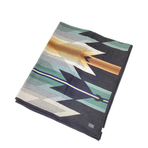 PENDLETON (ペンドルトン) ブランケット ブラック×グリーン