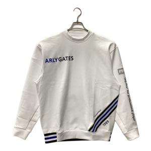 PEARLY GATES (パーリーゲイツ) セーター ゴルフウェア(トップス) 053-4162327 ジャガード クルーネックプルオーバー メンズ SIZE L ホワイト