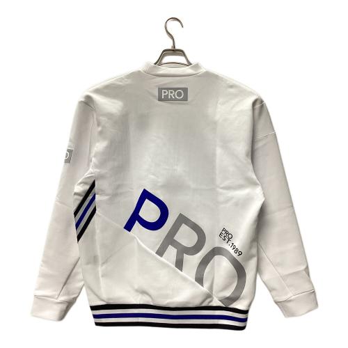 PEARLY GATES (パーリーゲイツ) セーター ゴルフウェア(トップス) 053-4162327 ジャガード クルーネックプルオーバー メンズ SIZE L ホワイト