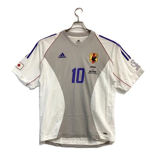 日本代表 (ニホンダイヒョウ) サッカーユニフォーム 381427 02/03 アウェイユニフォーム マッチデープリント(VSベルギー) メンズ SIZE O グレー×ホワイト