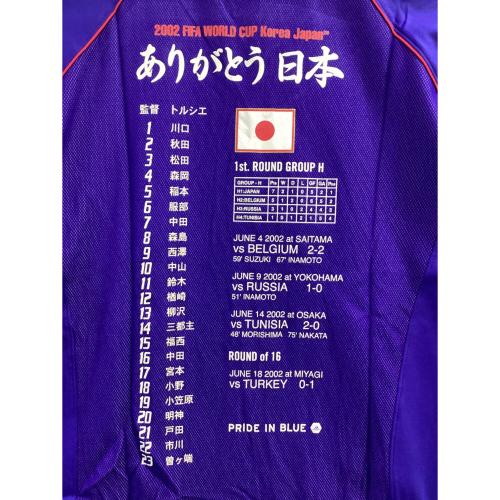 日本代表 (ニホンダイヒョウ) サッカーユニフォーム 381414 2002年日韓W杯記念ユニフォーム メンズ SIZE L ブルー