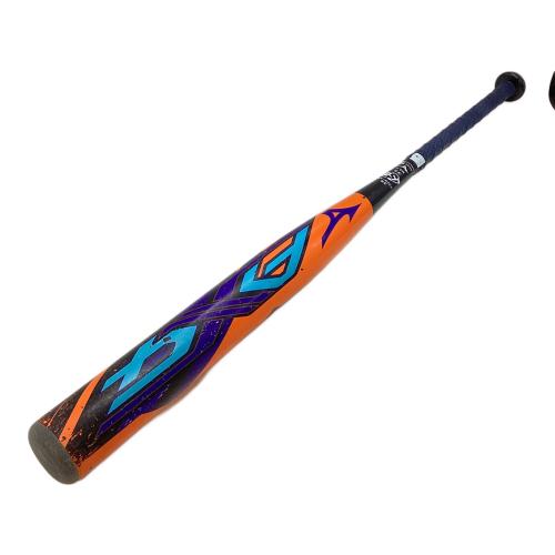 MIZUNO (ミズノ) AX4 ソフトボール用バット 1CJFS307 ゴム用ソフトボール3号 ケース付き 84cm/5.7cm DIA. ブルー×オレンジ