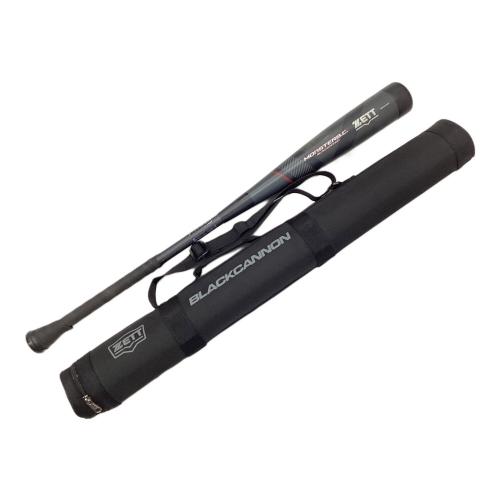 ZETT (ゼット) モンスターブラックキャノン 軟式バット BCT31385 ケース付 85cm ブラック