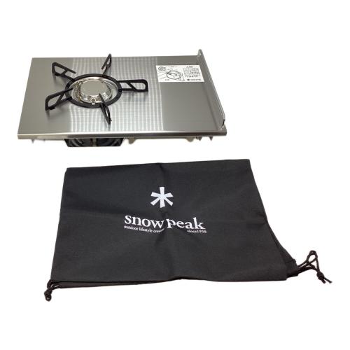 Snow peak (スノーピーク) シングルガスバーナー GS-400 ギガパワープレートバーナーLI 廃盤品 PSLPGマーク有