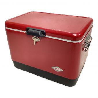 Coleman (コールマン) スチールベルトクーラー クーラーボックス 6150/6155 ダイヤロゴ 54QT 51L レッド×ブラック