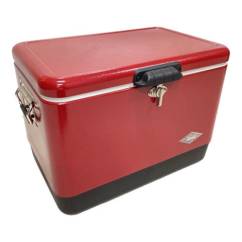 Coleman (コールマン) スチールベルトクーラー クーラーボックス 6150/6155 ダイヤロゴ 54QT 51L レッド×ブラック