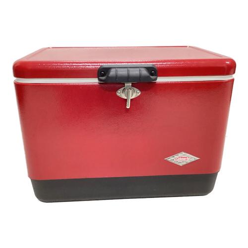 Coleman (コールマン) スチールベルトクーラー クーラーボックス 6150/6155 ダイヤロゴ 54QT 51L レッド×ブラック