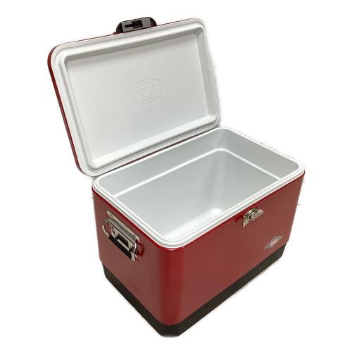 Coleman (コールマン) スチールベルトクーラー クーラーボックス 6150/6155 ダイヤロゴ 54QT 51L レッド×ブラック