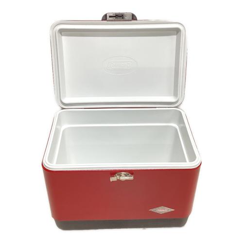 Coleman (コールマン) スチールベルトクーラー クーラーボックス 6150/6155 ダイヤロゴ 54QT 51L レッド×ブラック