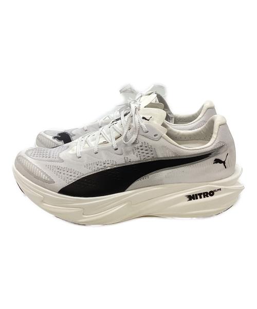 PUMA (プーマ) ランニングシューズ 312127-05 ディヴィエイト ニトロ エリート 4  メンズ SIZE 28cm ホワイト