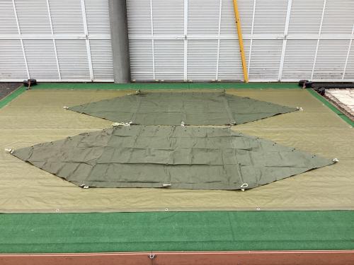 US軍 (ユーエスグン) ソロテント ジッパー加工有 シェルターハーフ2枚セット