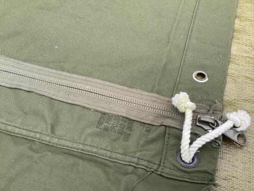 US軍 (ユーエスグン) ソロテント ジッパー加工有 シェルターハーフ2枚セット