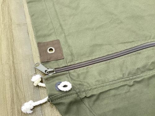 US軍 (ユーエスグン) ソロテント ジッパー加工有 シェルターハーフ2枚セット