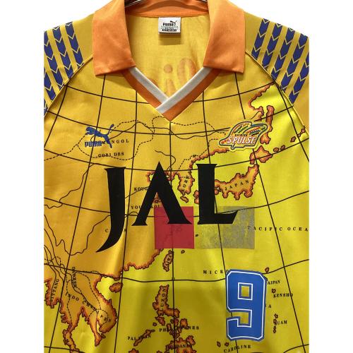 清水エスパルス (シミズエスパルス) サッカーユニフォーム PXG-SP93RH 1992-1996シーズン カップ戦仕様/ヒットユニオン @ メンズ SIZE L イエロー