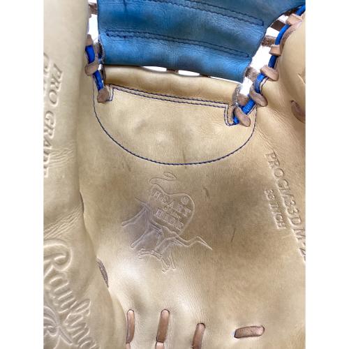 RAWLINGS (ローリングス) LITE TOE 硬式グローブ PROCM33DM-23 ケース付 38インチ アイボリー×スカイブルー
