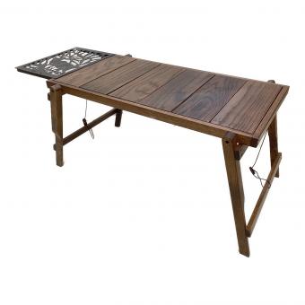 KIMI CAMP (キミキャンプ) アウトドアテーブル IGT規格 80(拡張時102)x41x42cm ブラウン インフィニティテーブル