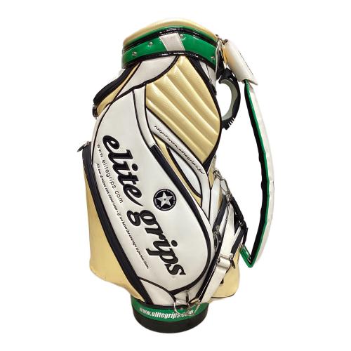 elite grips (エリートグリップ) キャディバッグ 5口/10.5型/限定ツアーモデル ホワイト×イエロー
