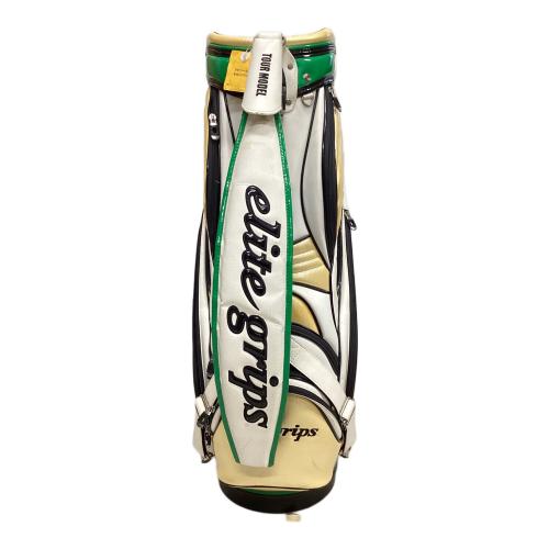 elite grips (エリートグリップ) キャディバッグ 5口/10.5型/限定ツアーモデル ホワイト×イエロー