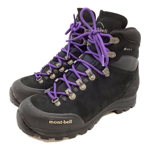 mont-bell (モンベル) アルパインクルーザー800 レザー Women's ハイカット(ソフトソール) トレッキングシューズ 1129746 レディース SIZE 24cm ブラック×パープル