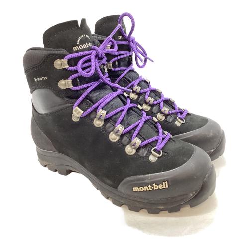 mont-bell (モンベル) アルパインクルーザー800 レザー Women's ハイカット(ソフトソール) トレッキングシューズ 1129746 レディース SIZE 24cm ブラック×パープル