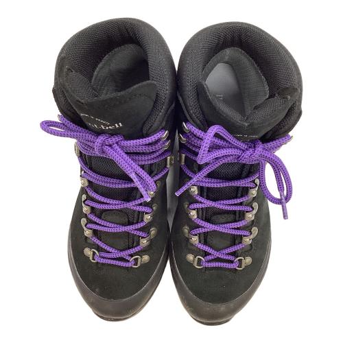 mont-bell (モンベル) アルパインクルーザー800 レザー Women's ハイカット(ソフトソール) トレッキングシューズ 1129746 レディース SIZE 24cm ブラック×パープル