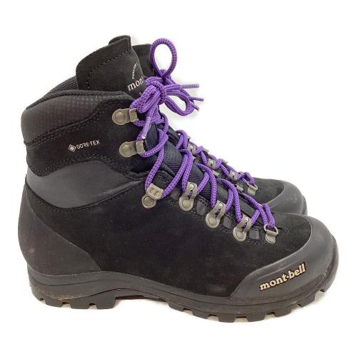 mont-bell (モンベル) アルパインクルーザー800 レザー Women's ハイカット(ソフトソール) トレッキングシューズ 1129746 レディース SIZE 24cm ブラック×パープル