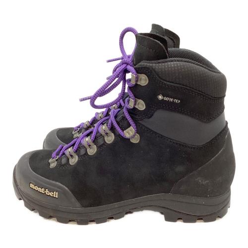mont-bell (モンベル) アルパインクルーザー800 レザー Women's ハイカット(ソフトソール) トレッキングシューズ 1129746 レディース SIZE 24cm ブラック×パープル