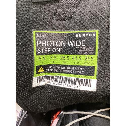 BURTON (バートン) PHOTON WIDE SO スノーボードブーツ 22-23 メンズ SIZE 26.5cm パープル