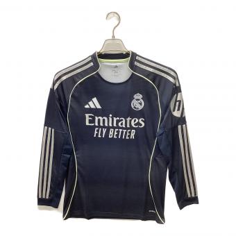 レアル・マドリード サッカーユニフォーム JP3939 25-26シーズン・アウェイ 長袖 SIZE L ブラック