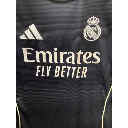 レアル・マドリード サッカーユニフォーム JP3939 25-26シーズン・アウェイ 長袖 SIZE L ブラック