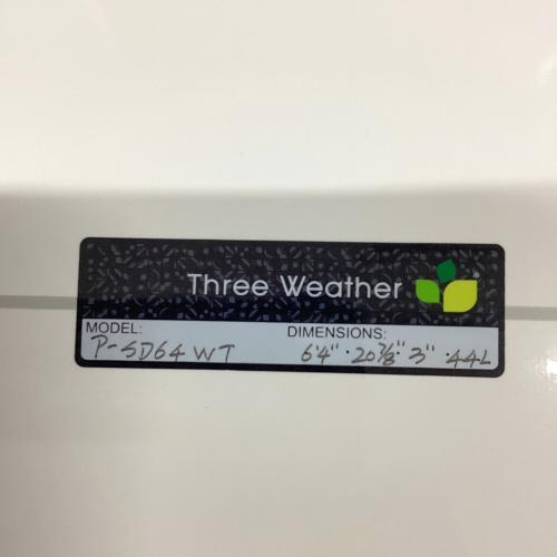 Three Weather (スリーウェザー) PERFORMER ミッドレングス/ファンボード 44L/P-SD64 wt 6'4"×20 7/8"×3"