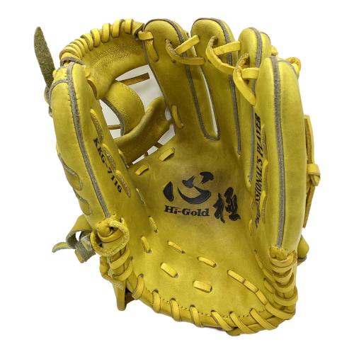 Hi Gold (ハイゴールド) 心極 軟式グローブ KKG-7116 イエロー