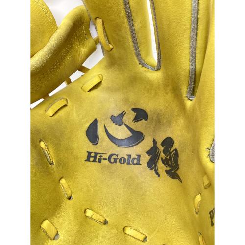 Hi Gold (ハイゴールド) 心極 軟式グローブ KKG-7116 イエロー