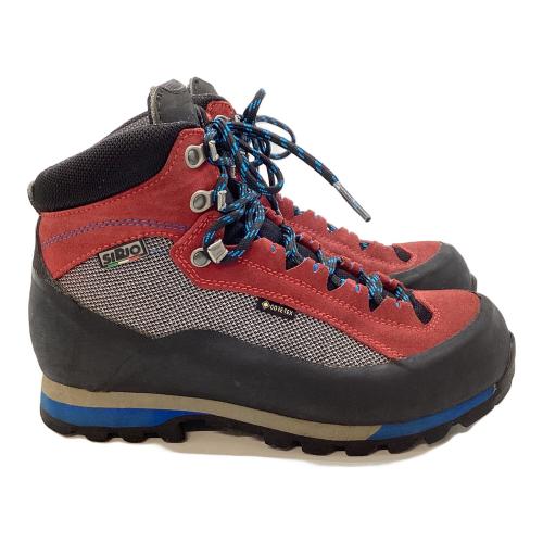 SIRIO (シリオ) 41A   ROSSO ハイカット(ハードソール) トレッキングシューズ レディース SIZE 24.5cm レッド×ブラック