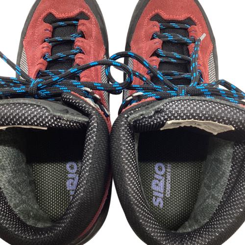 SIRIO (シリオ) 41A   ROSSO ハイカット(ハードソール) トレッキングシューズ レディース SIZE 24.5cm レッド×ブラック