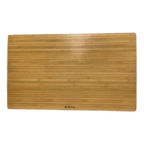 Snow peak (スノーピーク) アウトドアテーブル 72×121.5×66(h)cm ワンアクションテーブルロング竹