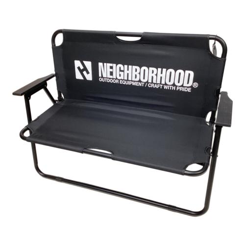 NEIGHBORHOOD (ネイバーフッド) アウトドアチェア 115×61×80cm ブラック フォールディングソファ