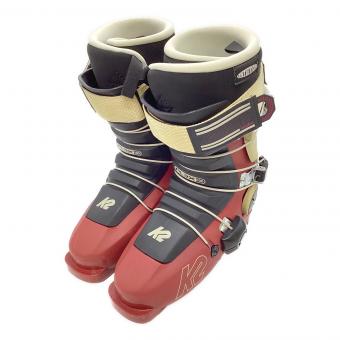 K2 (ケーツー) REVOLVE PRO W スキーブーツ 23-24 レディース SIZE 23.5cm レッド×カーキ